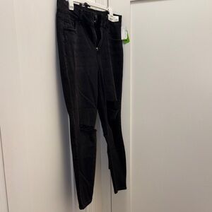 Maurices Black Distressed Jeggings